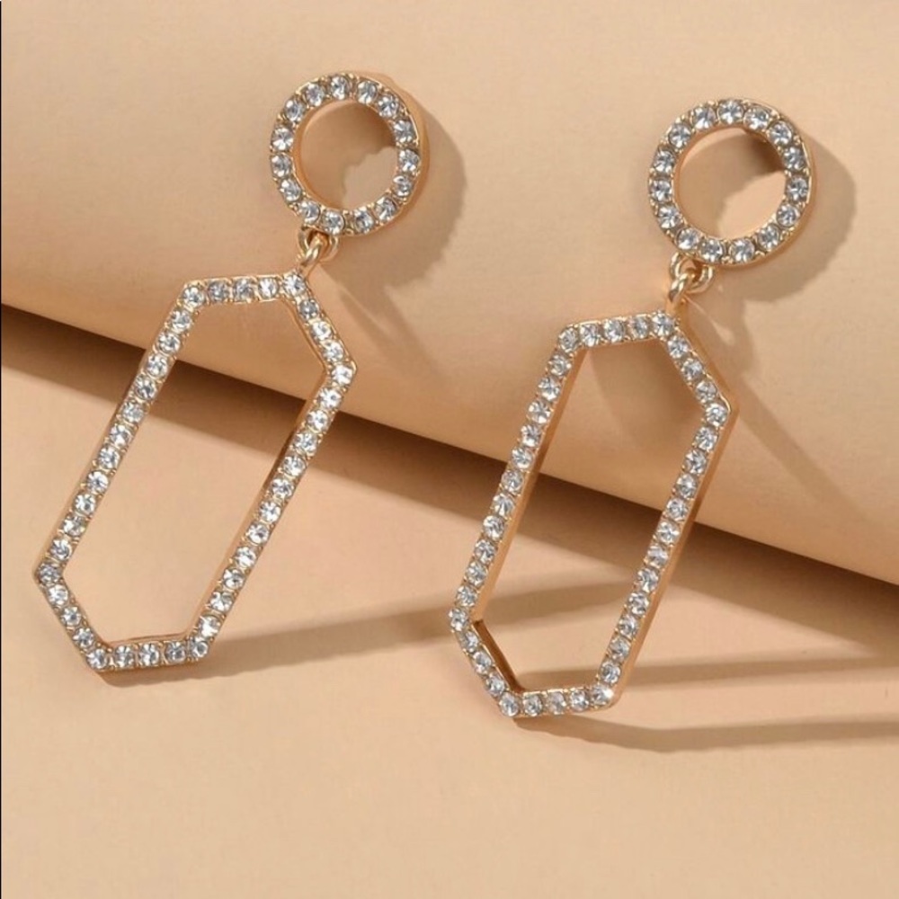 Geo Diamond Earrings